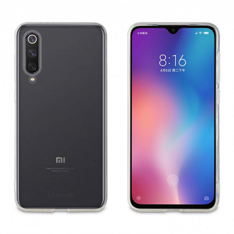 Funda Muvit Cristal Soft para Xiaomi Mi 9 SE transparente.