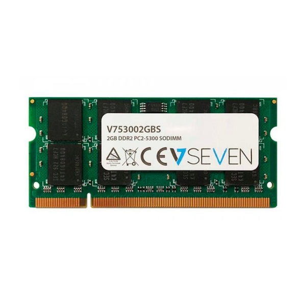Módulo de memoria RAM V7 2GB DDR2 PC2-5300 667Mhz 1.8V SO DIMM V753002GBS