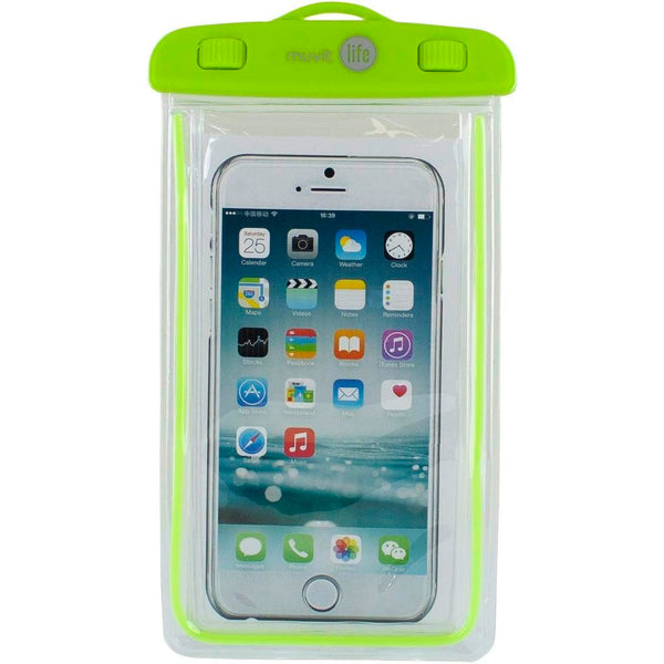 Funda Smartphone acuatica Muvit Life universal MLWPC0001 IPX8 hasta 6,2» verde