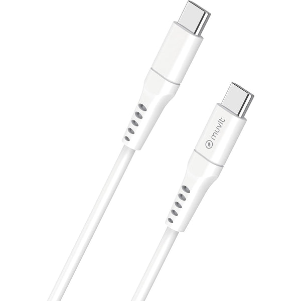Cable Muvit for Change USB C/USB C 3M blanco