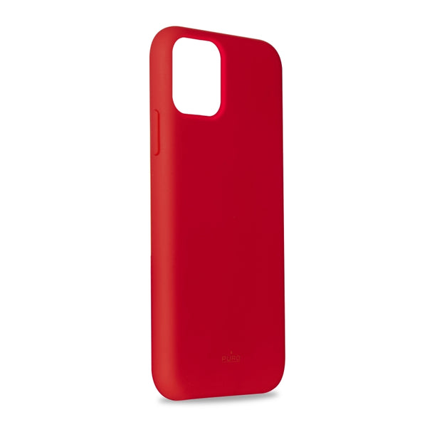 Carcasa PURO Silicona Icon para Apple iPhone 11 Pro Max Roja.