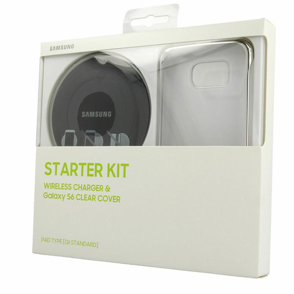 Samsung Starter Kit EP-WG920 Pad Inalámbrico + Cubierta Trasera Transparente.