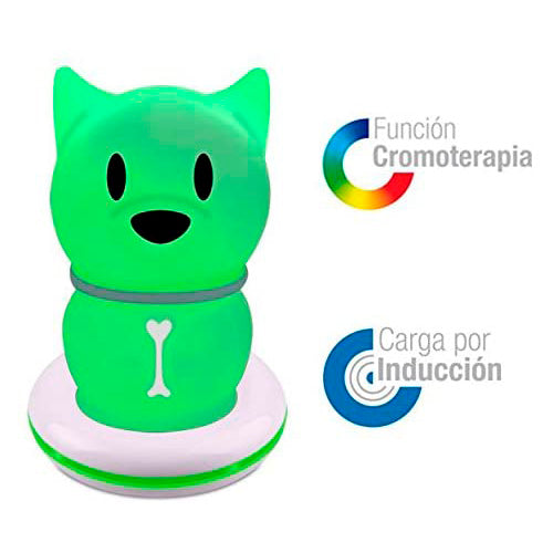 Luz de compañia nocturna LED Dog Basbau BB303 carga por inducción.