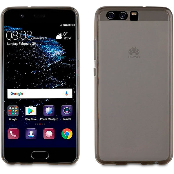 Funda Muvit Cristal Soft para Samsung Galaxy P10 gris.