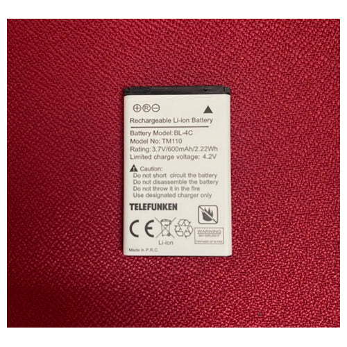 Batería Litio original para Telefunken TM110 3.7V 600mA