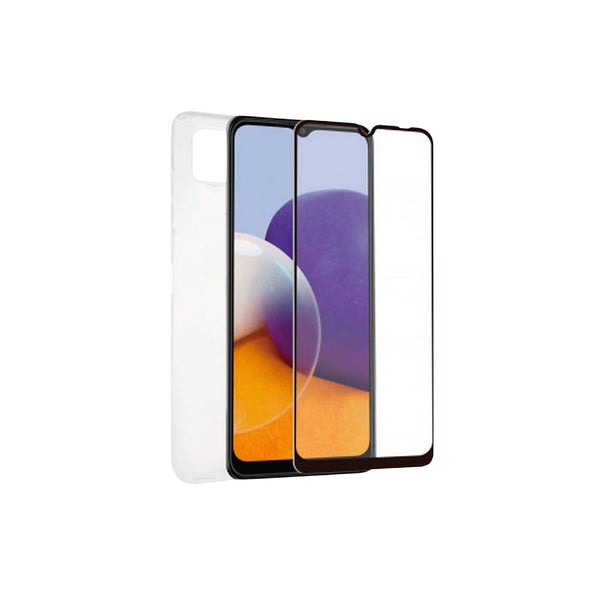Pack Muvit for Change para Samsung Galaxy A22 5G funda Cristal Soft + protector