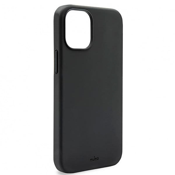 Carcasa PURO Silicona Icon para Apple iPhone 12 Pro Max negra.