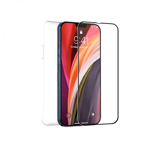 Pack Muvit for Change Apple iPhone 13 Pro funda cristal soft+protector pantalla