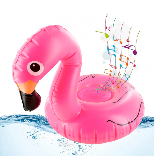 Altavoz Bluetooth Muvit Life flotante flamenco rosa