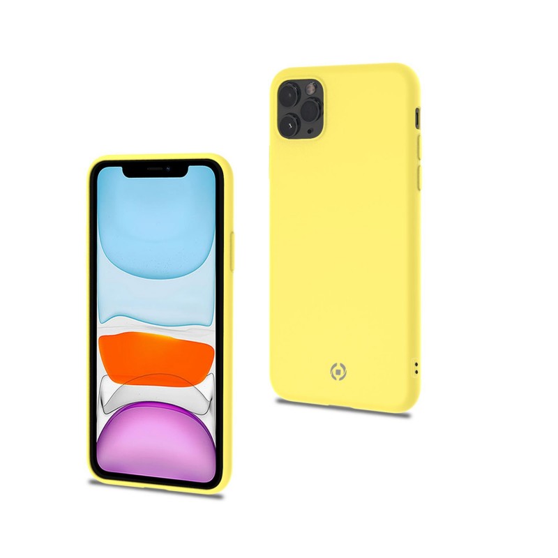 Funda Celly Candy Silicona Amarillo para iPhone 11 Pro