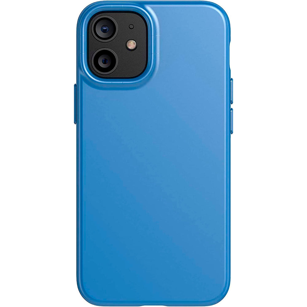 Funda de Silicona Tech21 Evo Slim azul para Apple iPhone 12 Mini 5G