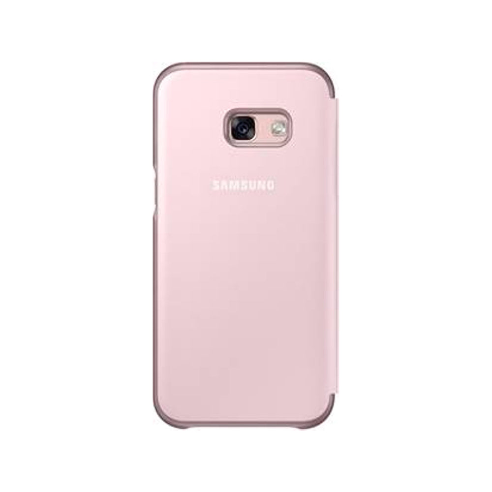 Funda original Samsung Neon Flip Cover para Samsung Galaxy A3 (2017) color rosa