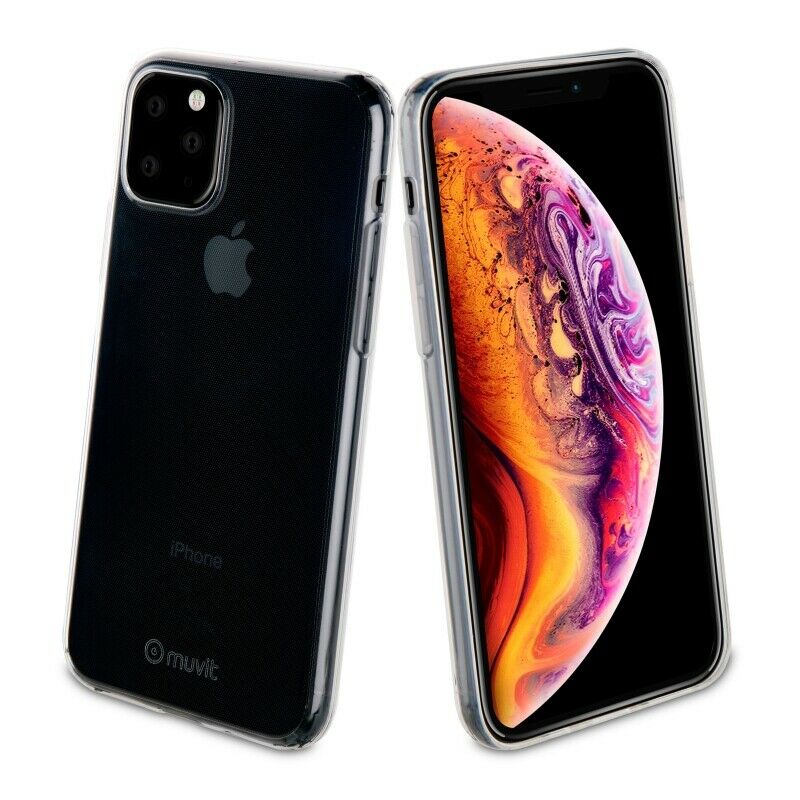 Funda Muvit Cristal Soft para Apple iPhone 11 Pro ultra fina transparente.