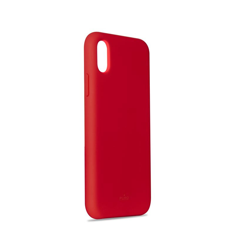 Funda PURO Soft Touch para Apple iPhone XS Max color rojo
