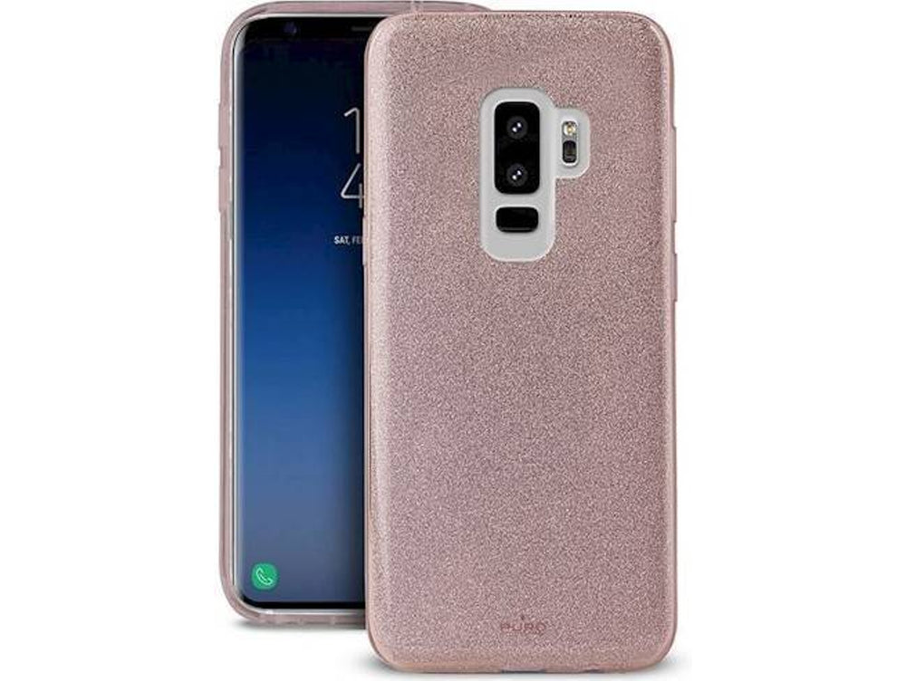 Carcasa Puro para Samsung Galaxy S9 Shine oro rosa.