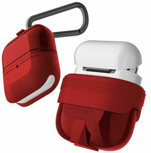 Estuche X-Doria Defense Journey para Air pods 1 y 2 rojo