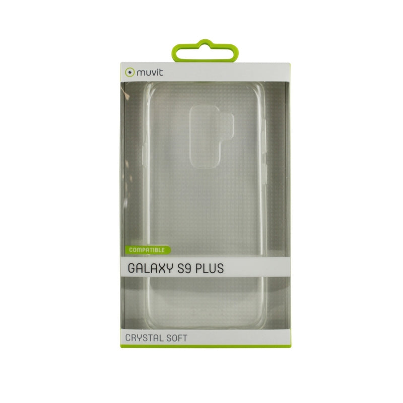 Carcasa Muvit Cristal Soft para Samsung Galaxy S9 Plus transparente