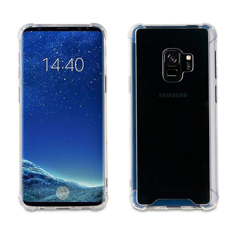 Funda Muvit Pro Cristal Bump Transparente para Samsung Galaxy S9.