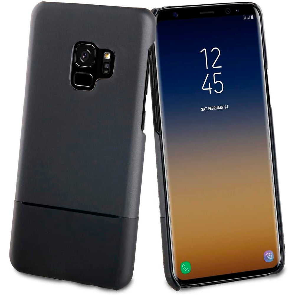 Carcasa Muvit Doble Skin Edición Premium para Samsung Galaxy S9 Negro.