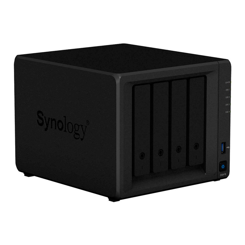 Servidor Synology Diskstation DS418 NAS Negro Usado **Sin embalaje original**