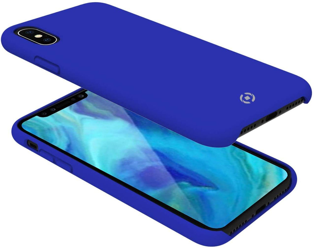 Funda Celly Feeling anti deslizante soft touch para Apple iPhone Xs Max Azul