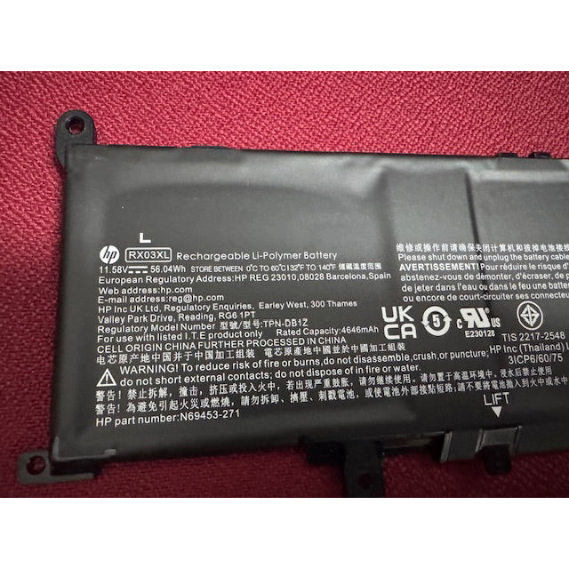 Batería Original HP RX03XL 11.58V 56.04Wh 6-celdas para HP ProBook 440 G11