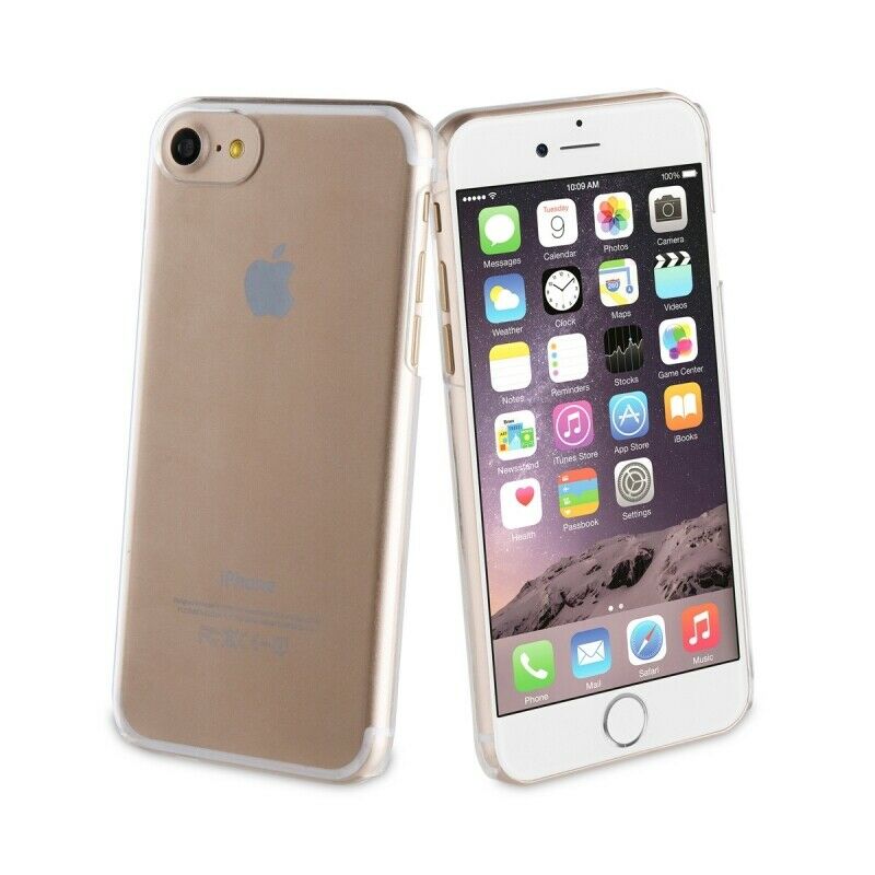 Pack Muvit Apple iPhone SE/8/7 funda Cristal transparente + protector pantalla.