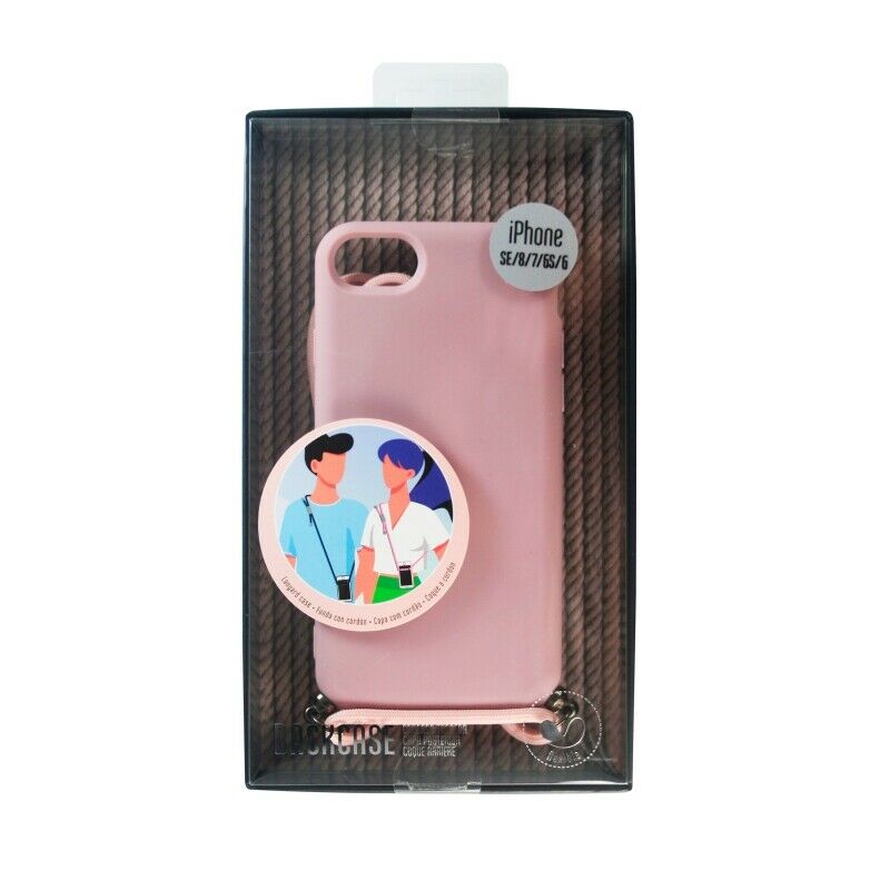 Funda Muvit Life para Apple iPhone SE/8/7 con colgante pink candy (NUEVO)