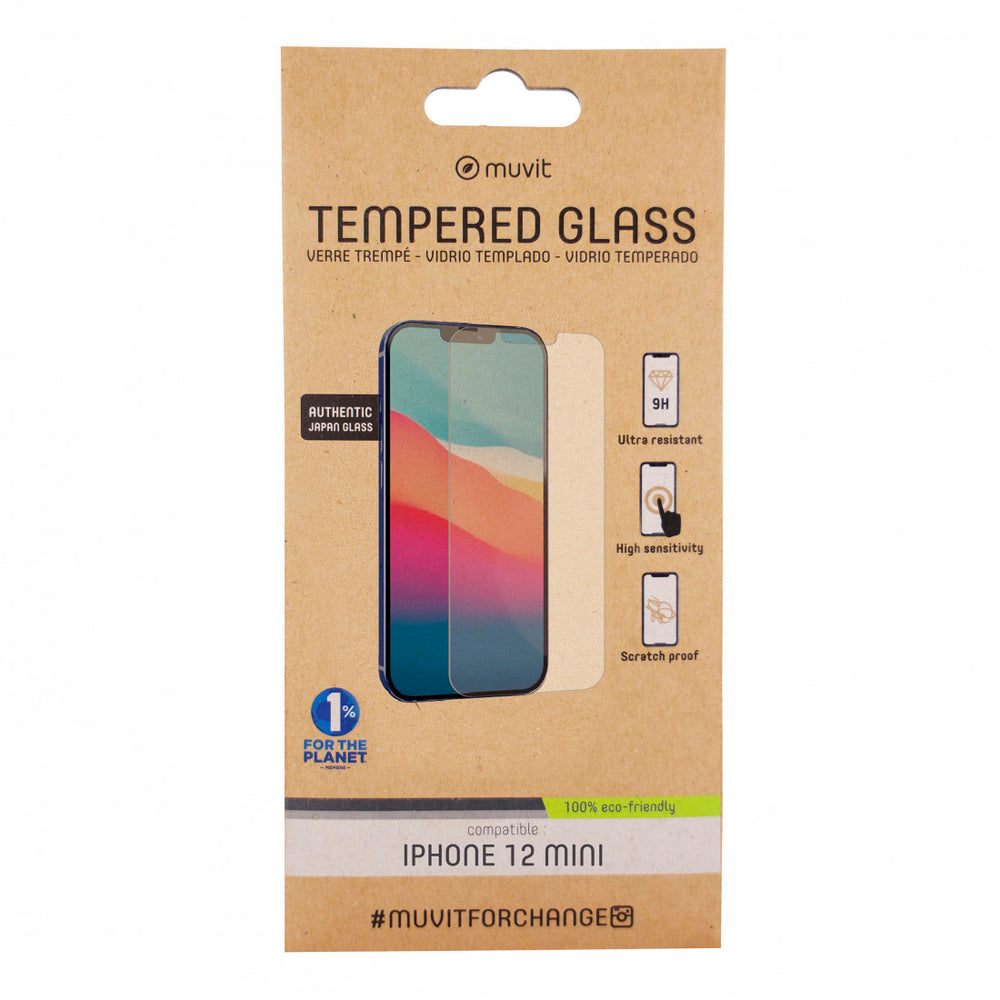 Protector de Pantalla MuvitforChange Apple IPhone 12 Mini vidrio templado plano