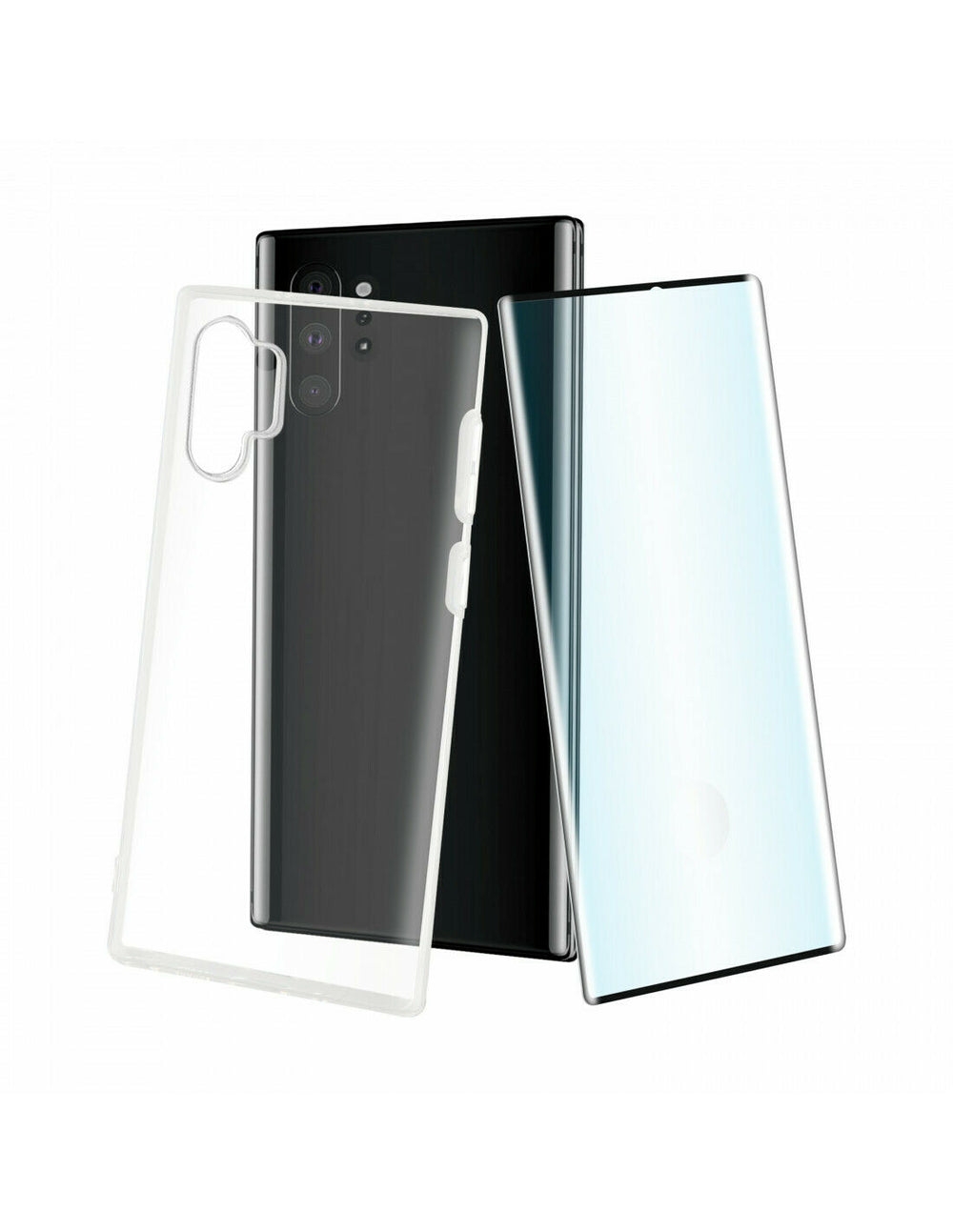 Pack Muvit Samsung Note 10+/10+5G funda Cristal Soft Lite transparente+protector