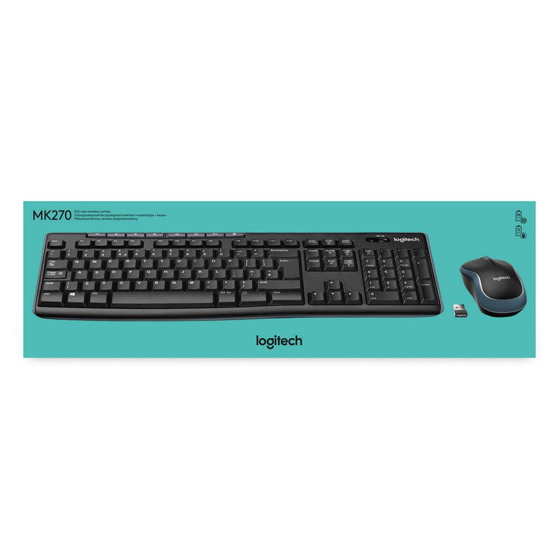 Logitech Wireless Combo MK270 Teclado + Ratón Español Usado (en castellano Ñ).