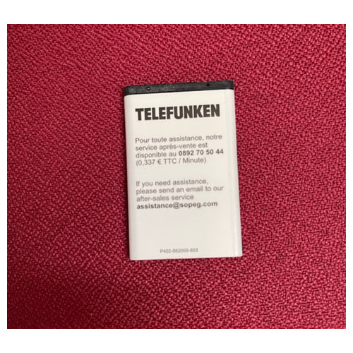 Batería Litio original para Telefunken TM200 3.7V 800mAh, compatible NOKIA.