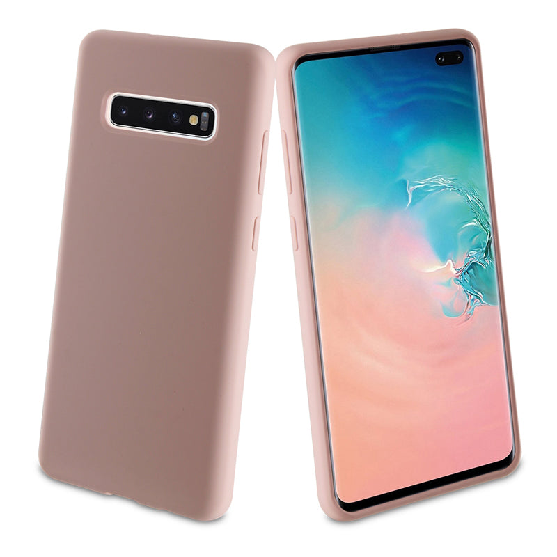 Funda de Silicona Muvit Liquid Edition Rosa para Samsung Galaxy S10 Plus