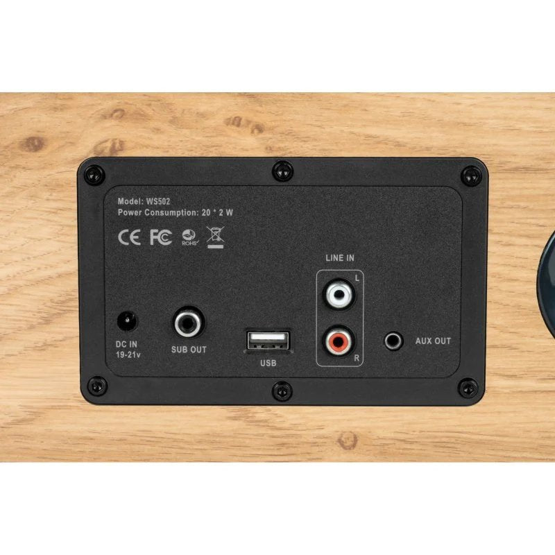 Altavoz Thomson WS502 Bluetooth de Madera 100W Usado
