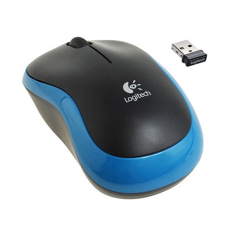 Logitech M185 Ratón inalámbrico Azul Usado