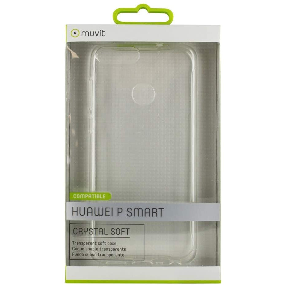 Carcasa Muvit Cristal Soft para Huawei P Smart Transparente.