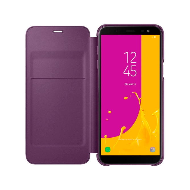 Funda original Samsung Flip Wallet para Samsung Galaxy J6 rosa.