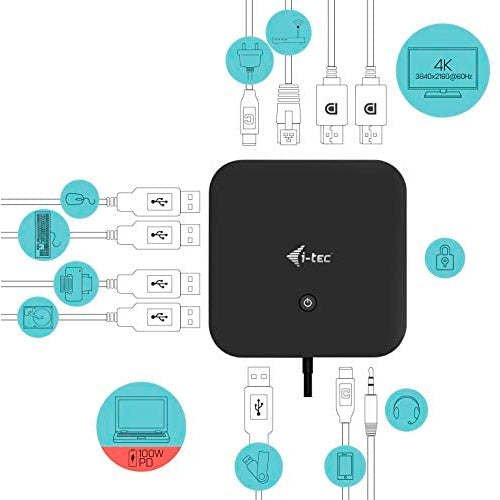 Docking Station i-Tec USB-C Dual Display con Power Delivery 100 W