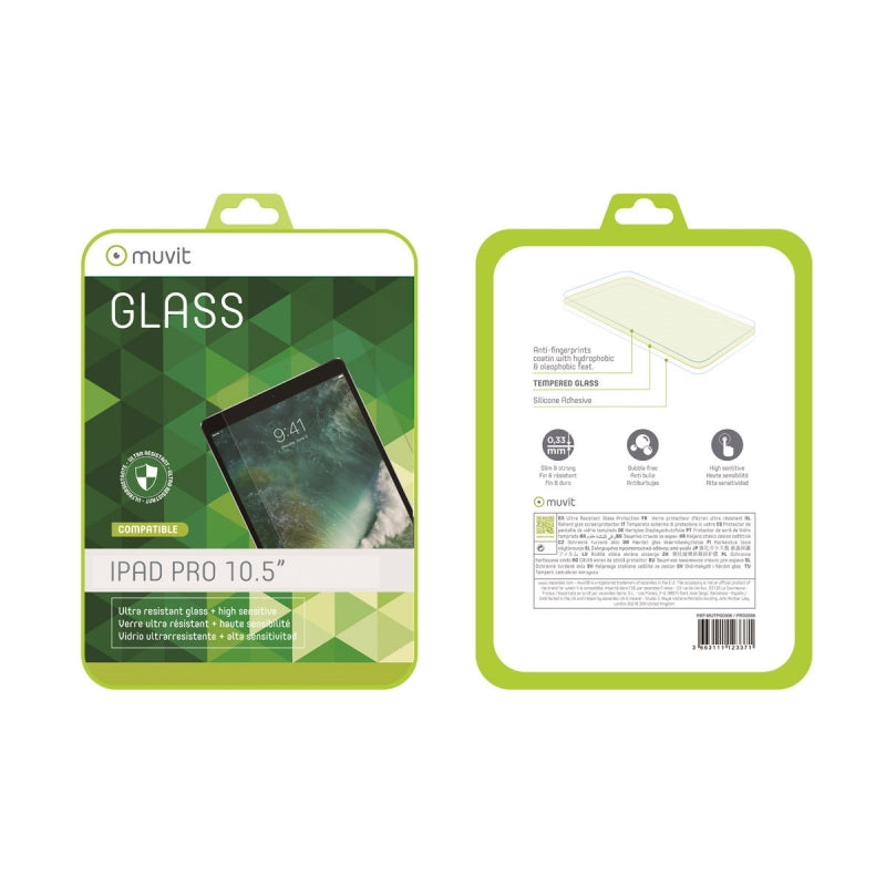 Protector pantalla Muvit Apple iPad Air 10,5» 2019/Pro 10,5»2017 vidrio templado