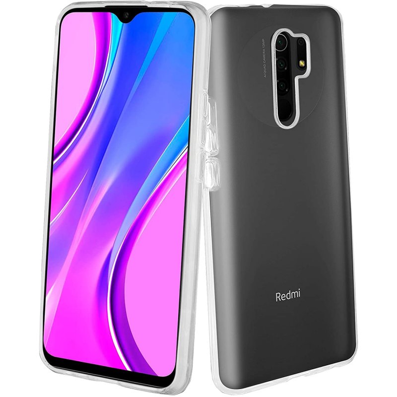 Funda Muvit for change para Xiaomi Redmi 9 recycletek transparente.