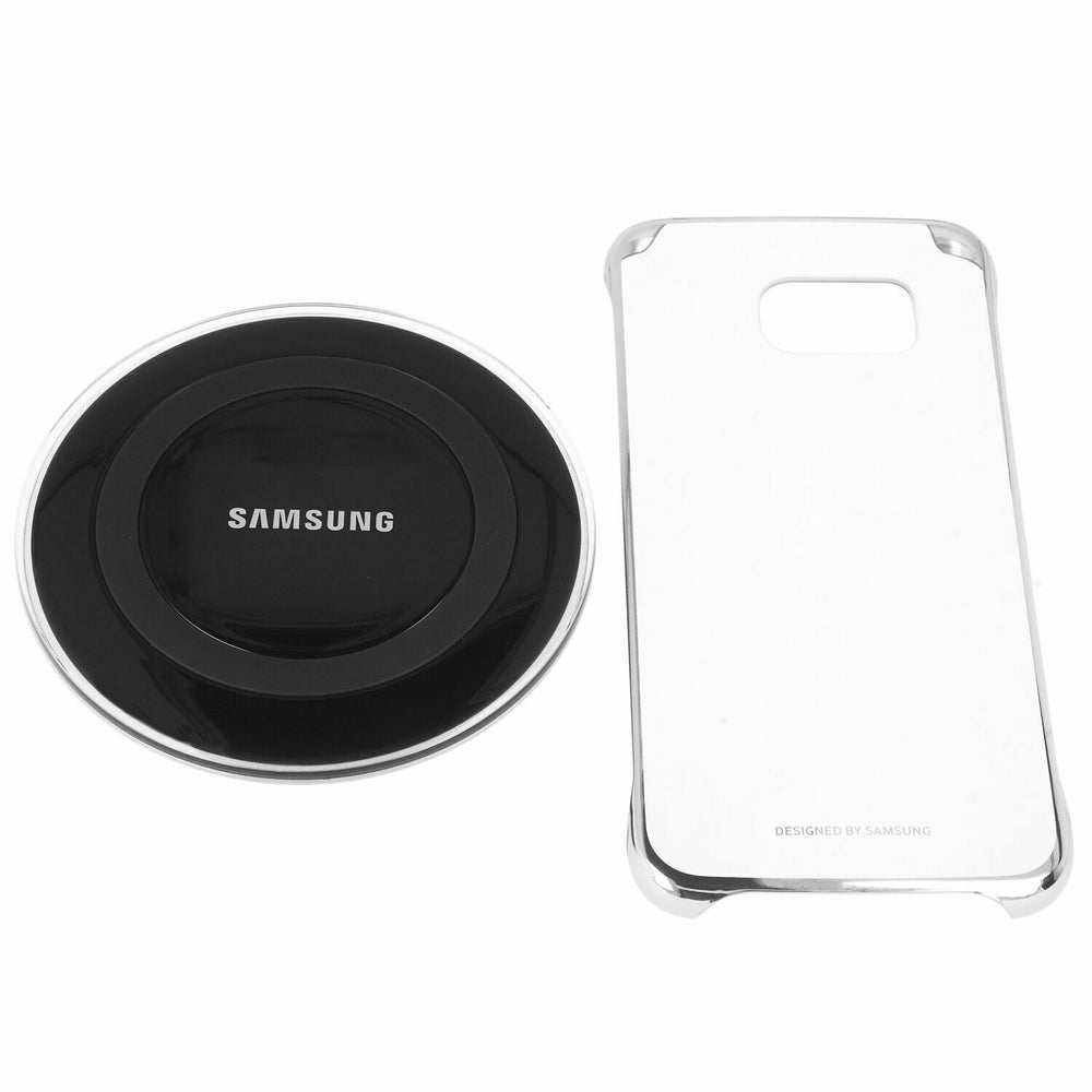 Samsung Starter Kit EP-WG920 Pad Inalámbrico + Cubierta Trasera Transparente.