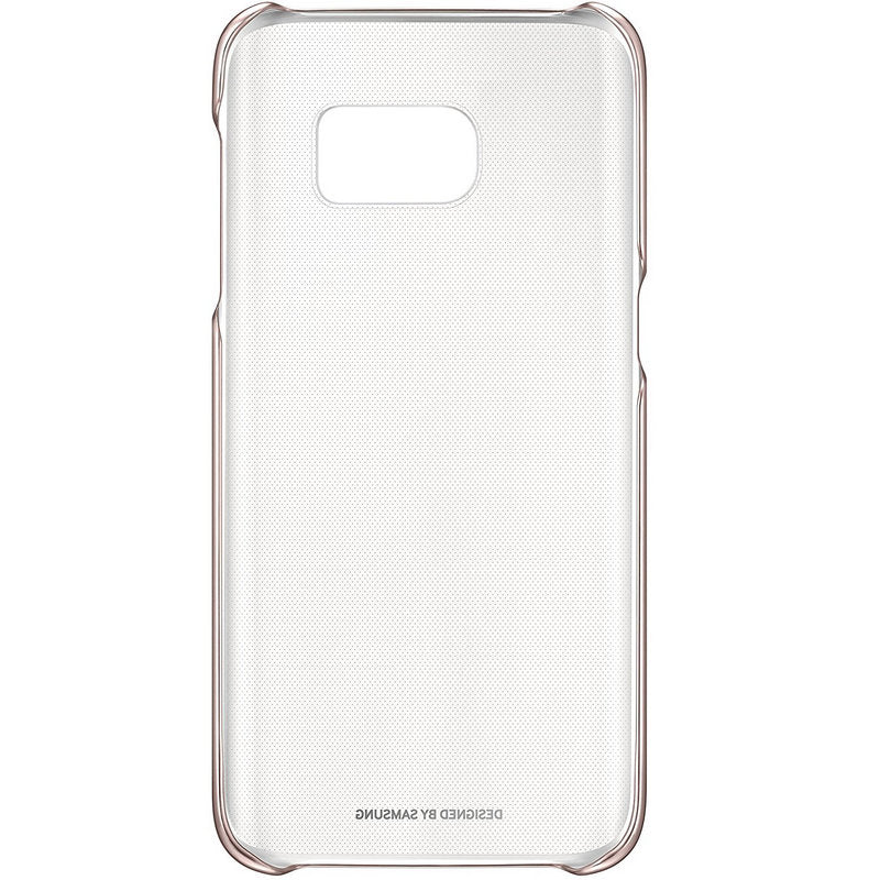 Funda Samsung Clear Cover para Galaxy Edge S7 Bordes Dorados (oro rosa)