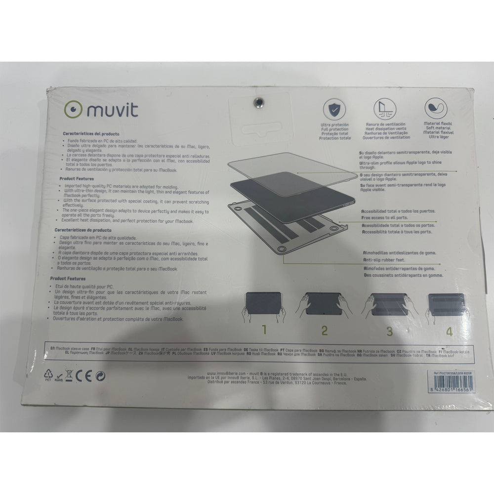 Funda rigida Muvit para Apple MacBook Pro 14.2″
