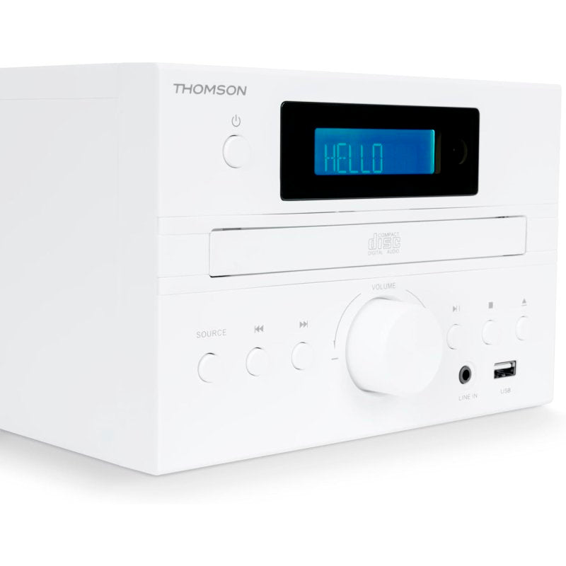 Minicadena Thomson MIC123BT Bluetooth 50W con Radio CD/MP3/USB Negra Usada *