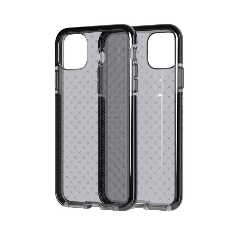 Funda Tech21 Evo Check para Apple iPhone 11 Pro Max negro humo (NUEVO)