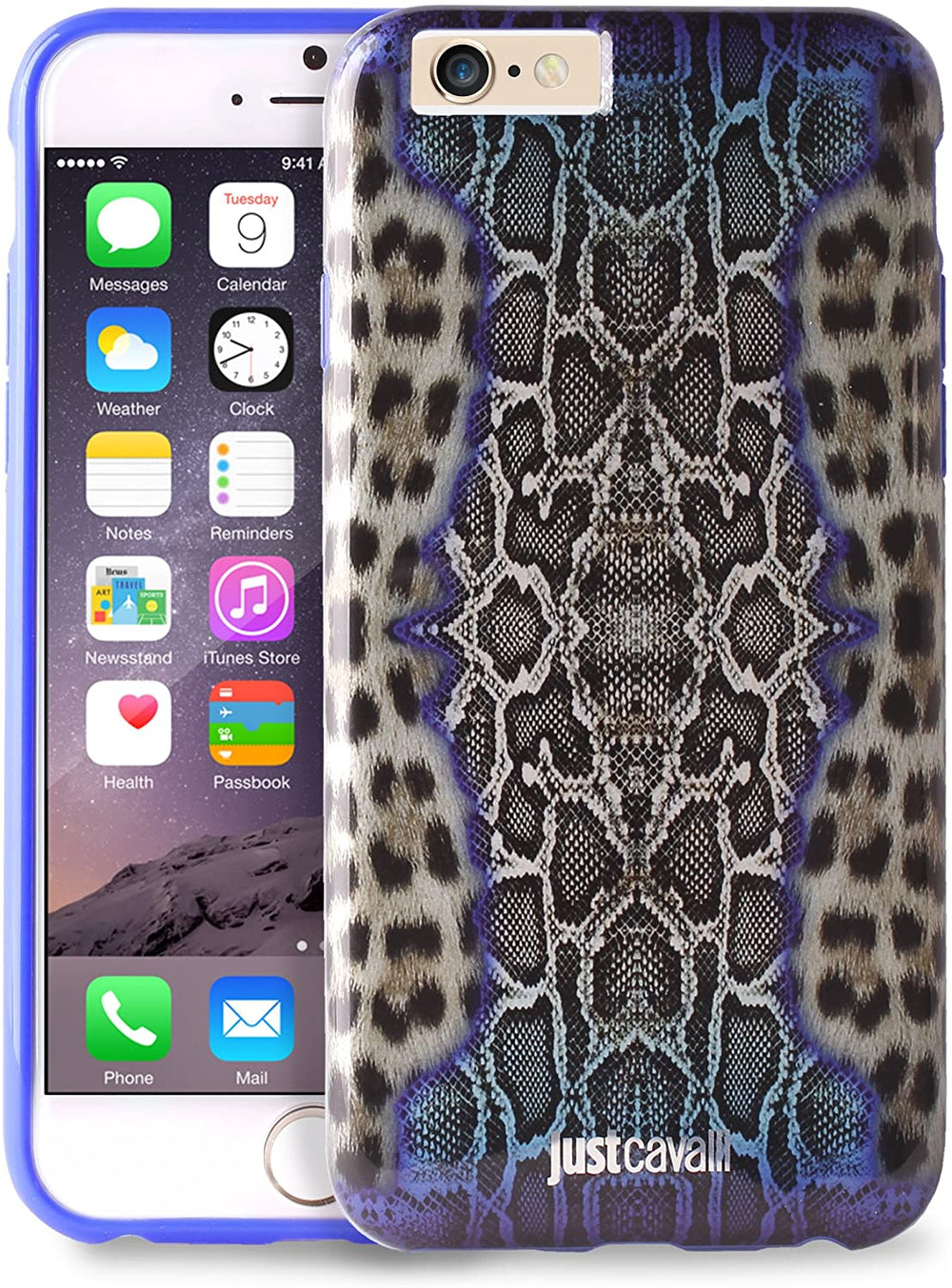Carcasa Puro JUST CAVALLI Phyton-Leopard para Apple iPhone 6 / 6s.