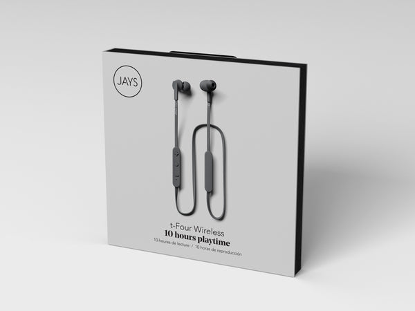 Auriculares Bluetooth Inalámbricos JAYS t-Four color Gris Usado