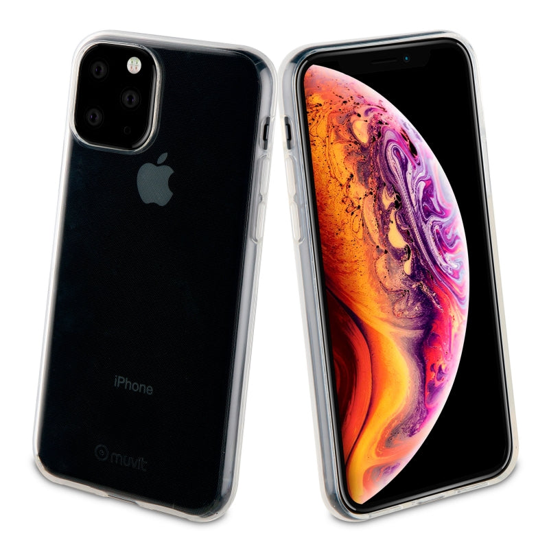 Pack Muvit Apple iPhone 11 Pro funda Cristal Soft transparente + protector