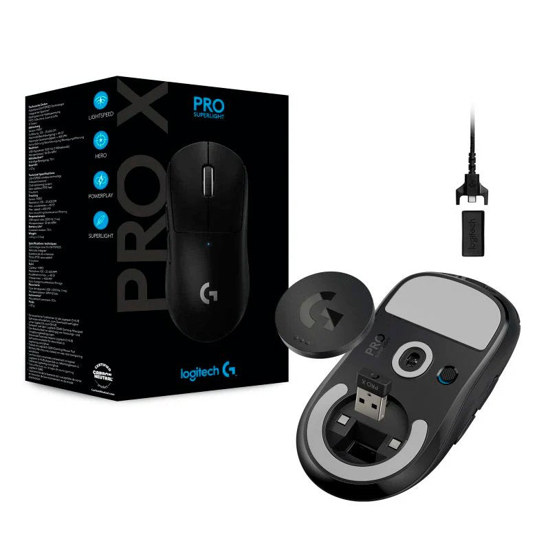 Ratón Gaming Logitech Pro X Superlight 25600DPI Negro Usado