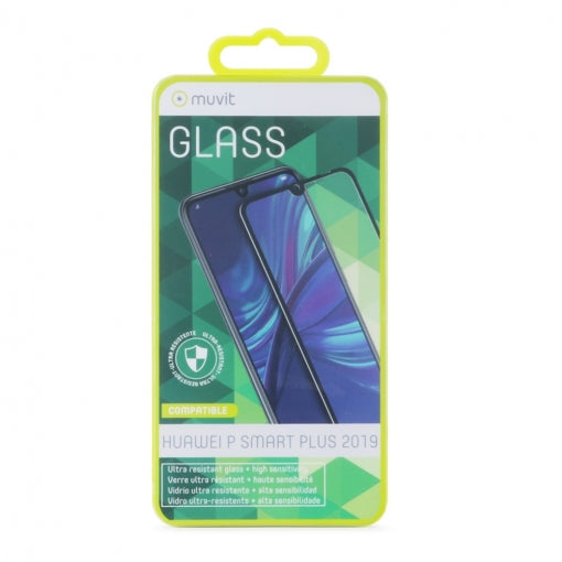 Protector de pantalla Muvit para Huawei P Smart Plus 2019 vidrio templado plano